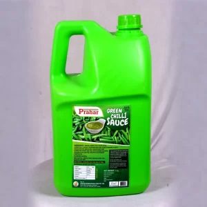 Prahar Food 5kg Green Chilli Sauce Gallon Can