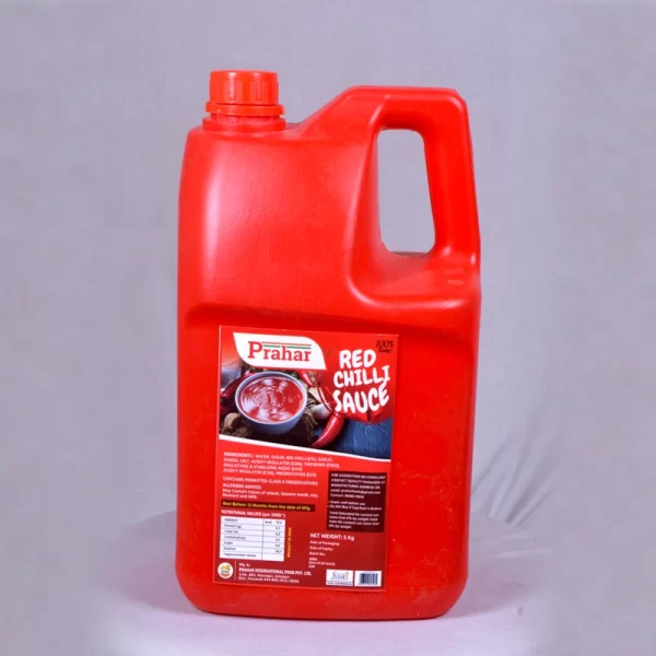 Prahar Food 5kg Red Chilli Sauce Gallon Can