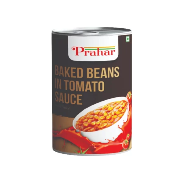 Prahar Food Baked Beans In Tomato Sauce Can